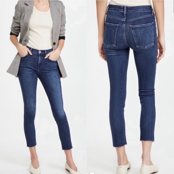 Agolde Denim - AGOLDE Sophie High Rise Raw Hem Crop Skinny Denim Jean. Style A018-3005 size 27